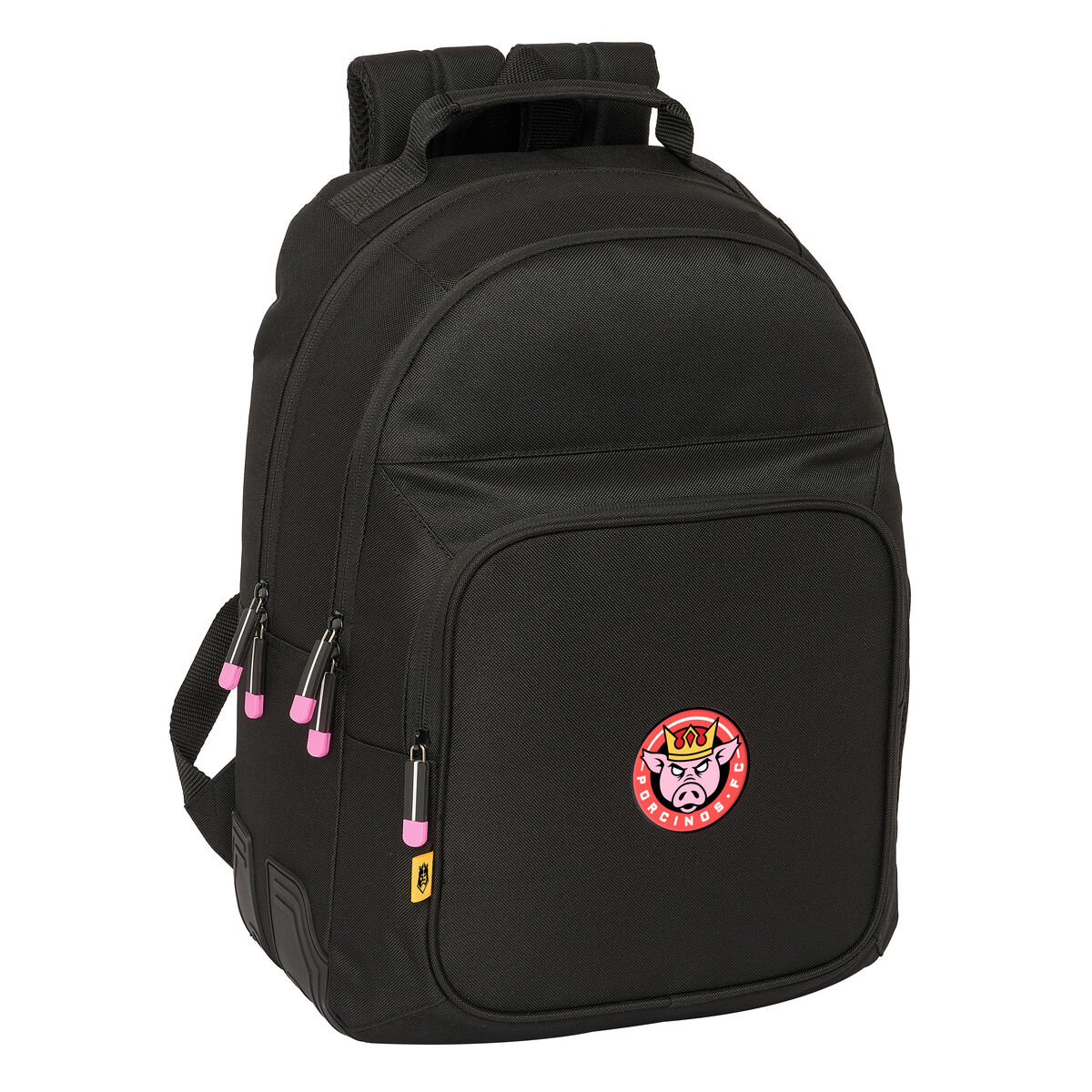 School Bag Kings League Porcinos Black 32 x 42 x 15 cm School Bag Kings League Porcinos Black 32 x 42 x 15 cm