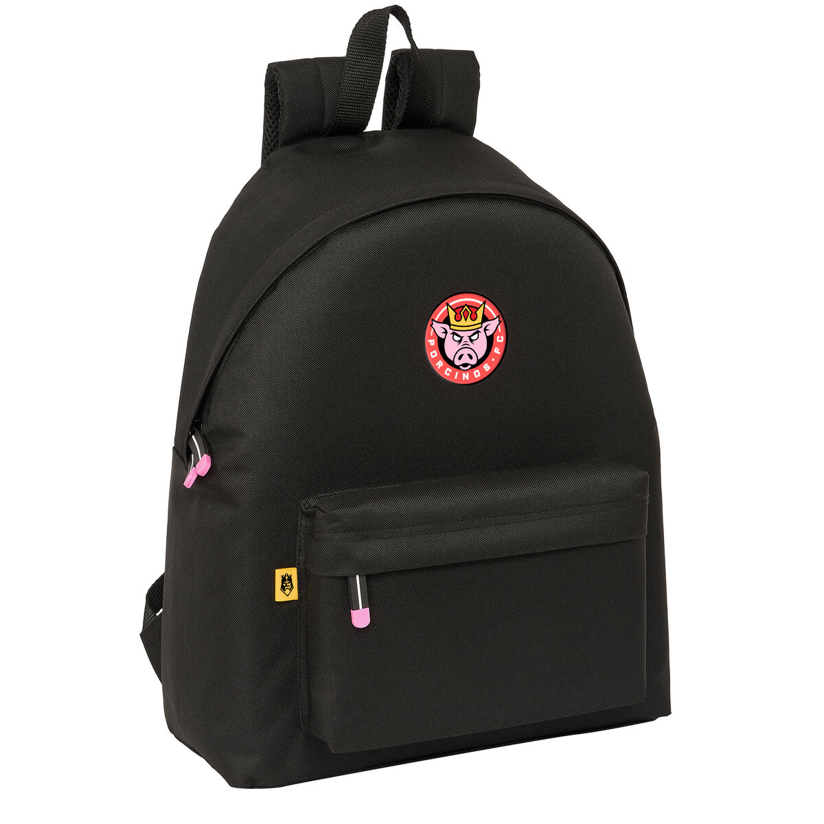 School Bag Kings League Porcinos Black 33 x 42 x 15 cm School Bag Kings League Porcinos Black 33 x 42 x 15 cm
