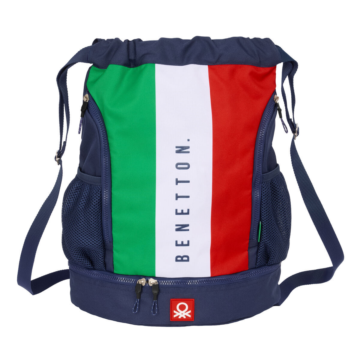 Backpack with Strings Benetton Flag Navy Blue 35 x 40 x 1 cm Backpack with Strings Benetton Flag Navy Blue 35 x 40 x 1 cm
