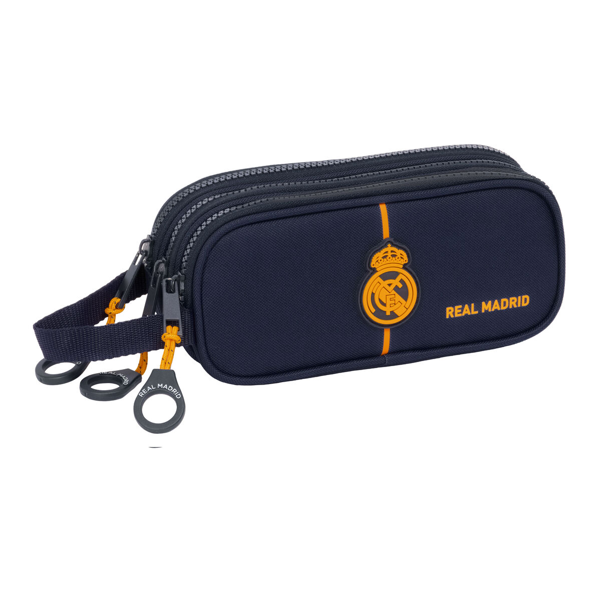 Triple Carry-all Real Madrid C.F. 2nd Kit 24/25 Navy Blue 21 x 8.5 x 7 cm Triple Carry-all Real Madrid C.F. 2nd Kit 24/25 Navy Blue 21 x 8.5 x 7 cm
