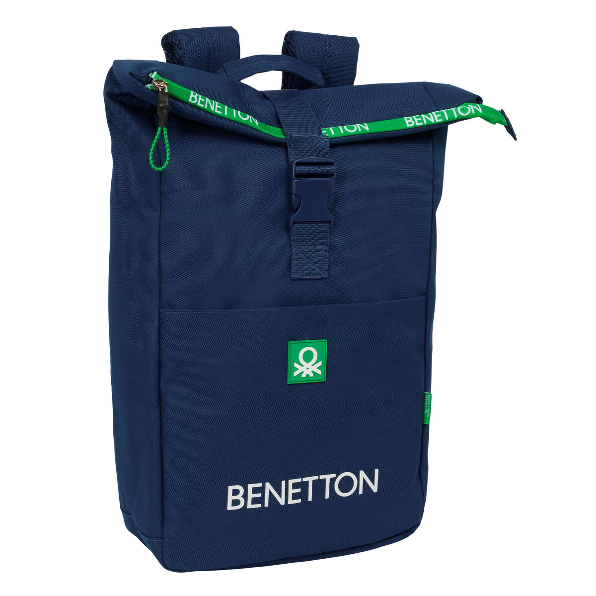 Laptop Backpack Benetton Green Navy Blue 28 x 42 x 13 cm Laptop Backpack Benetton Green Navy Blue 28 x 42 x 13 cm