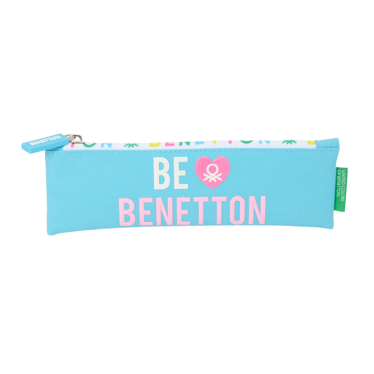 Holdall Benetton Unique Pink Turquoise 20 x 6 x 1 cm