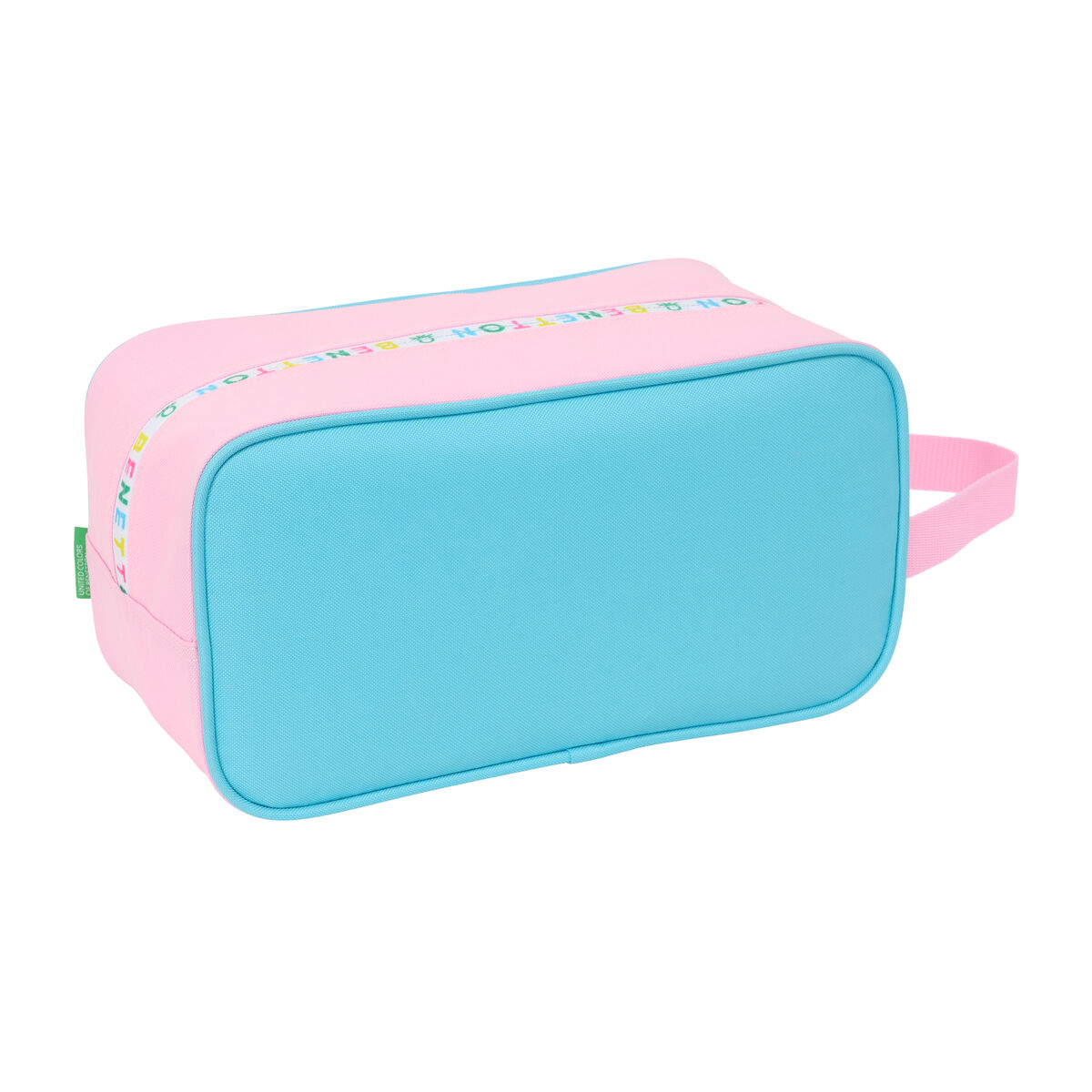 Travel Slipper Holder Benetton Unique Pink Turquoise 29 x 15 x 14 cm
