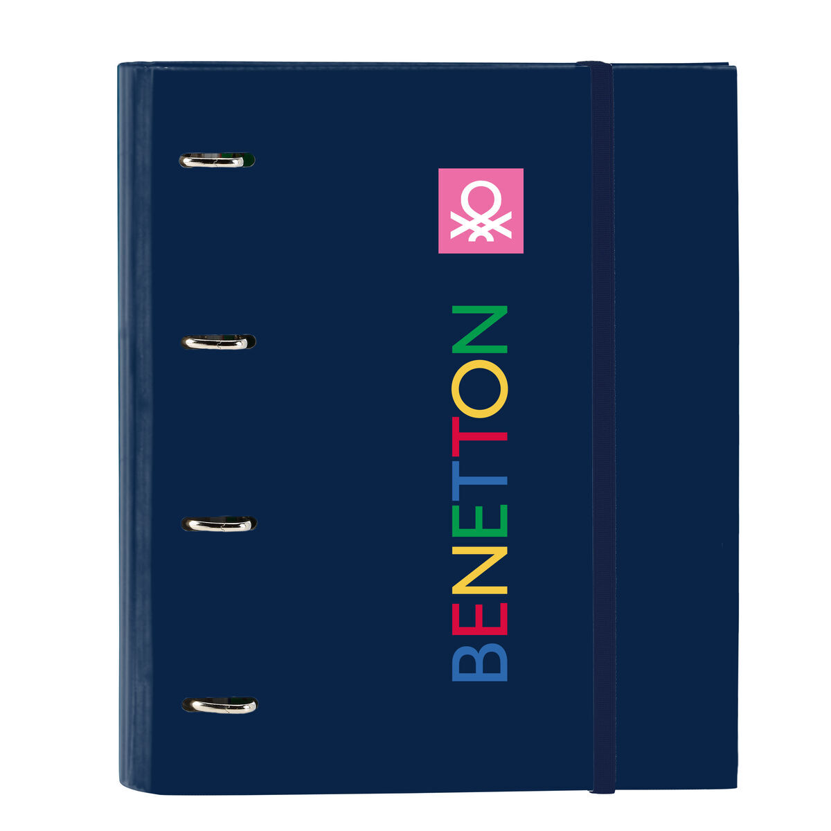 Ring binder Benetton Damero Navy Blue 27 x 32 x 3.5 cm Ring binder Benetton Damero Navy Blue 27 x 32 x 3.5 cm