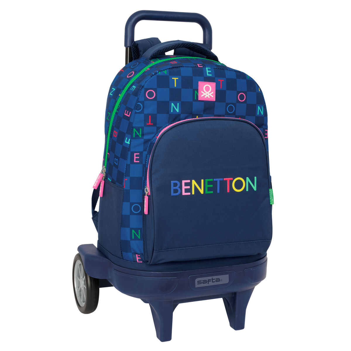 School Bag Benetton Damero Navy Blue 33 x 45 x 22 cm School Bag Benetton Damero Navy Blue 33 x 45 x 22 cm