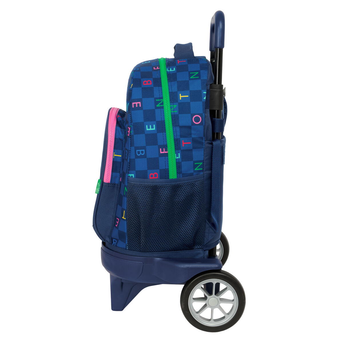 School Bag Benetton Damero Navy Blue 33 x 45 x 22 cm