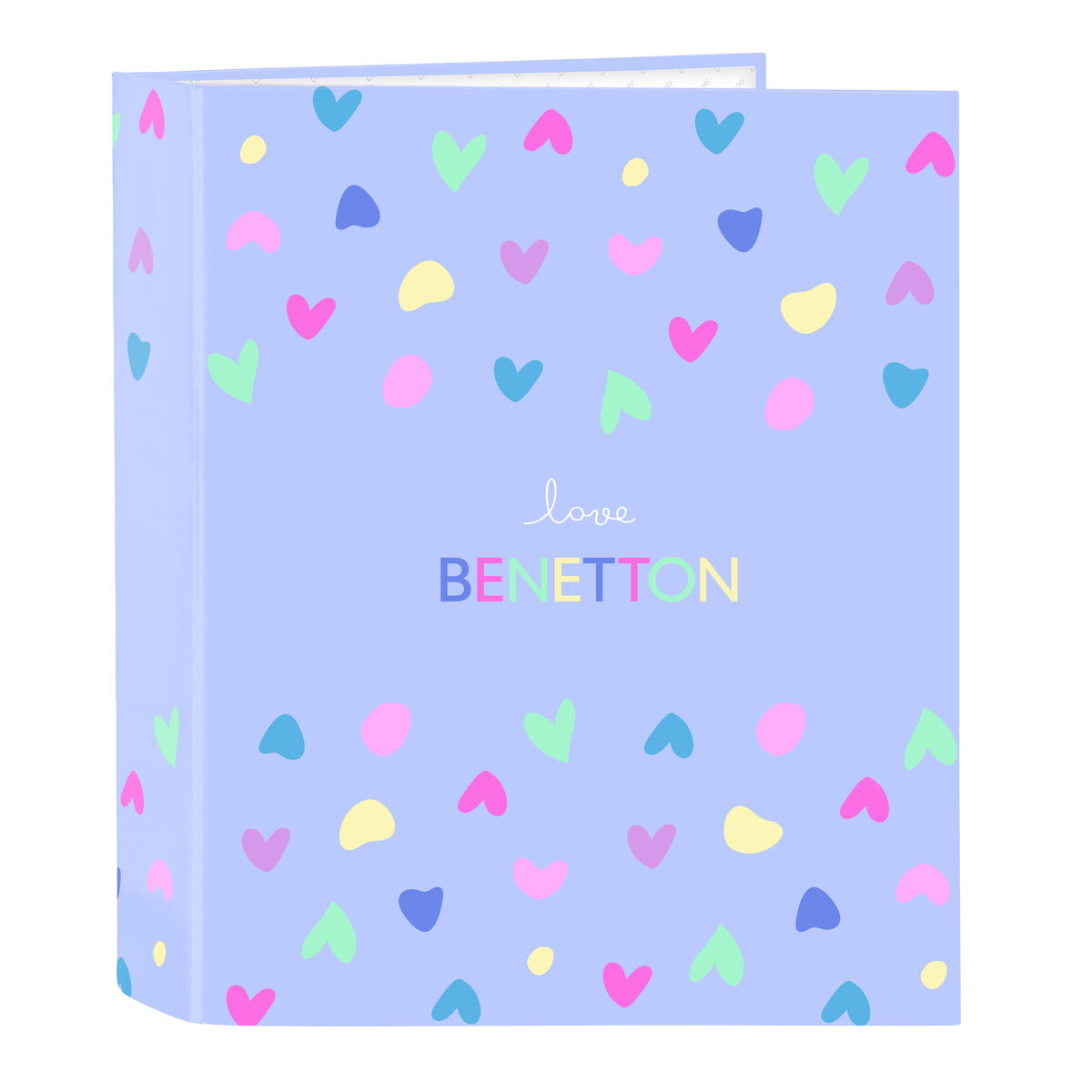 Ring binder Benetton Lila Lilac A4 27 x 33 x 6 cm Ring binder Benetton Lila Lilac A4 27 x 33 x 6 cm