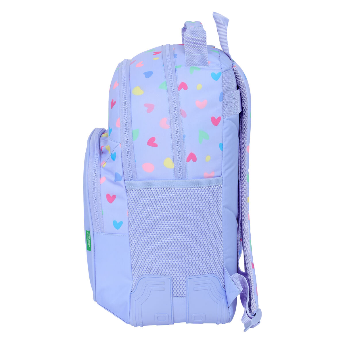 School Bag Benetton Lila Lilac 32 x 42 x 15 cm