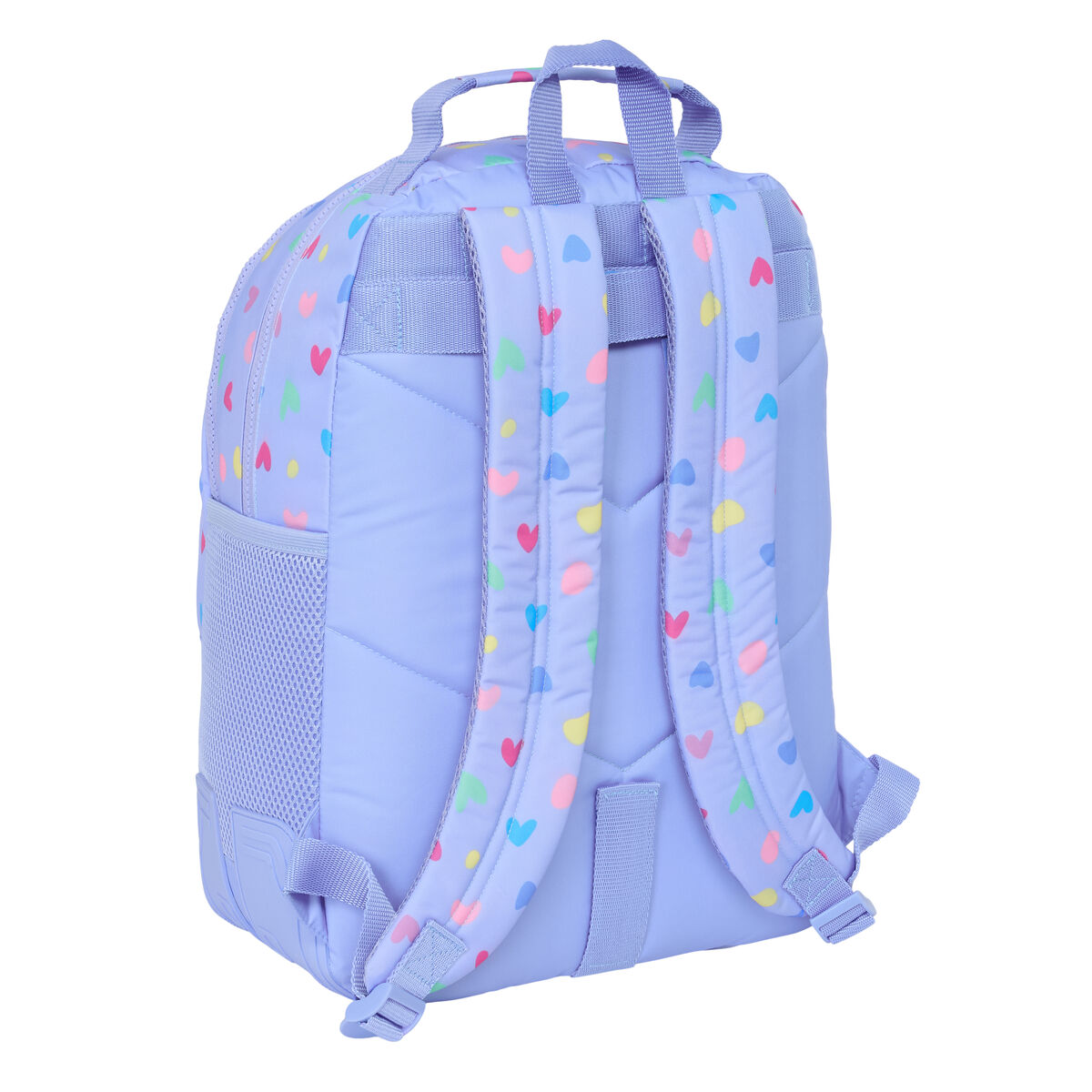 School Bag Benetton Lila Lilac 32 x 42 x 15 cm