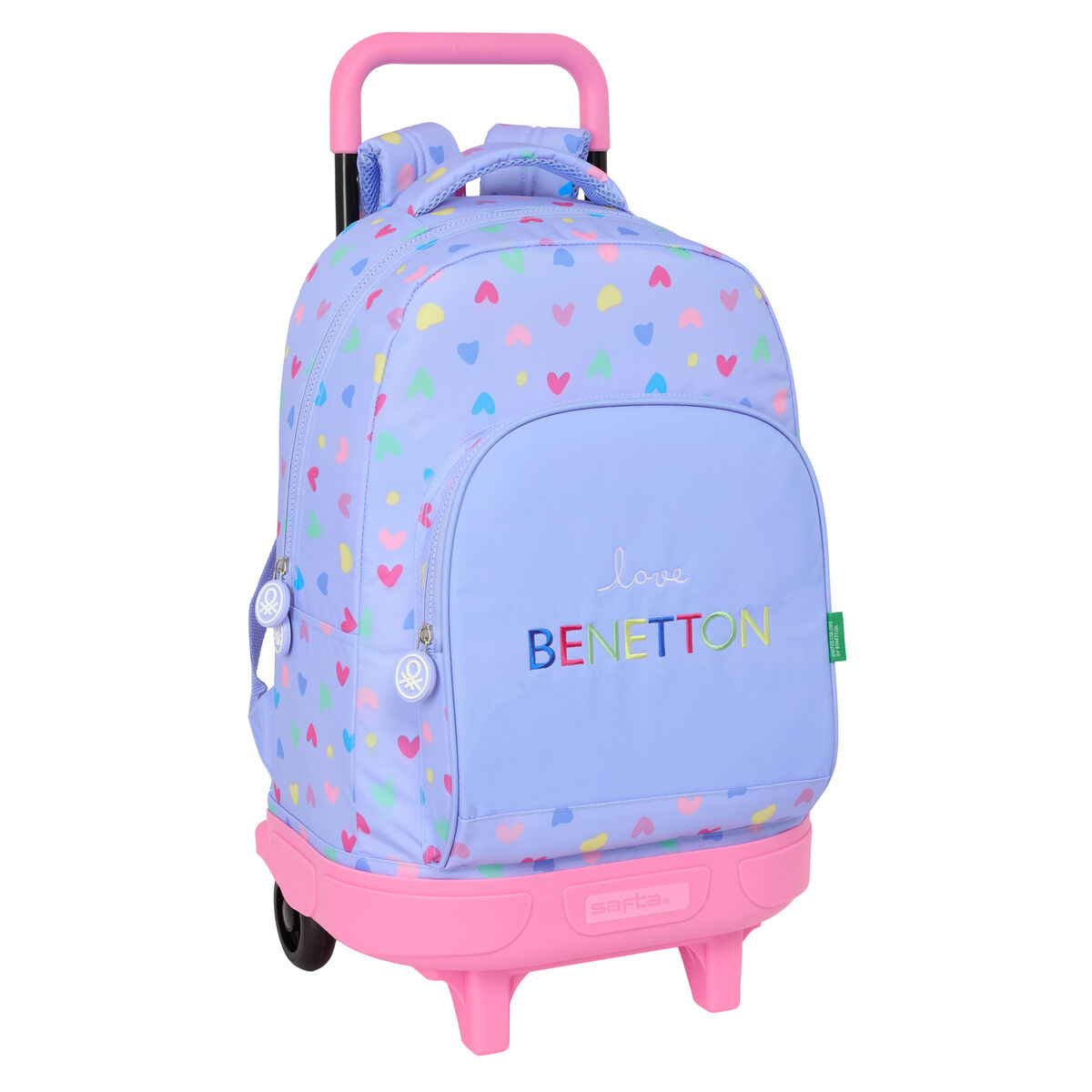 School Bag Benetton Lila Lilac 33 x 45 x 22 cm School Bag Benetton Lila Lilac 33 x 45 x 22 cm