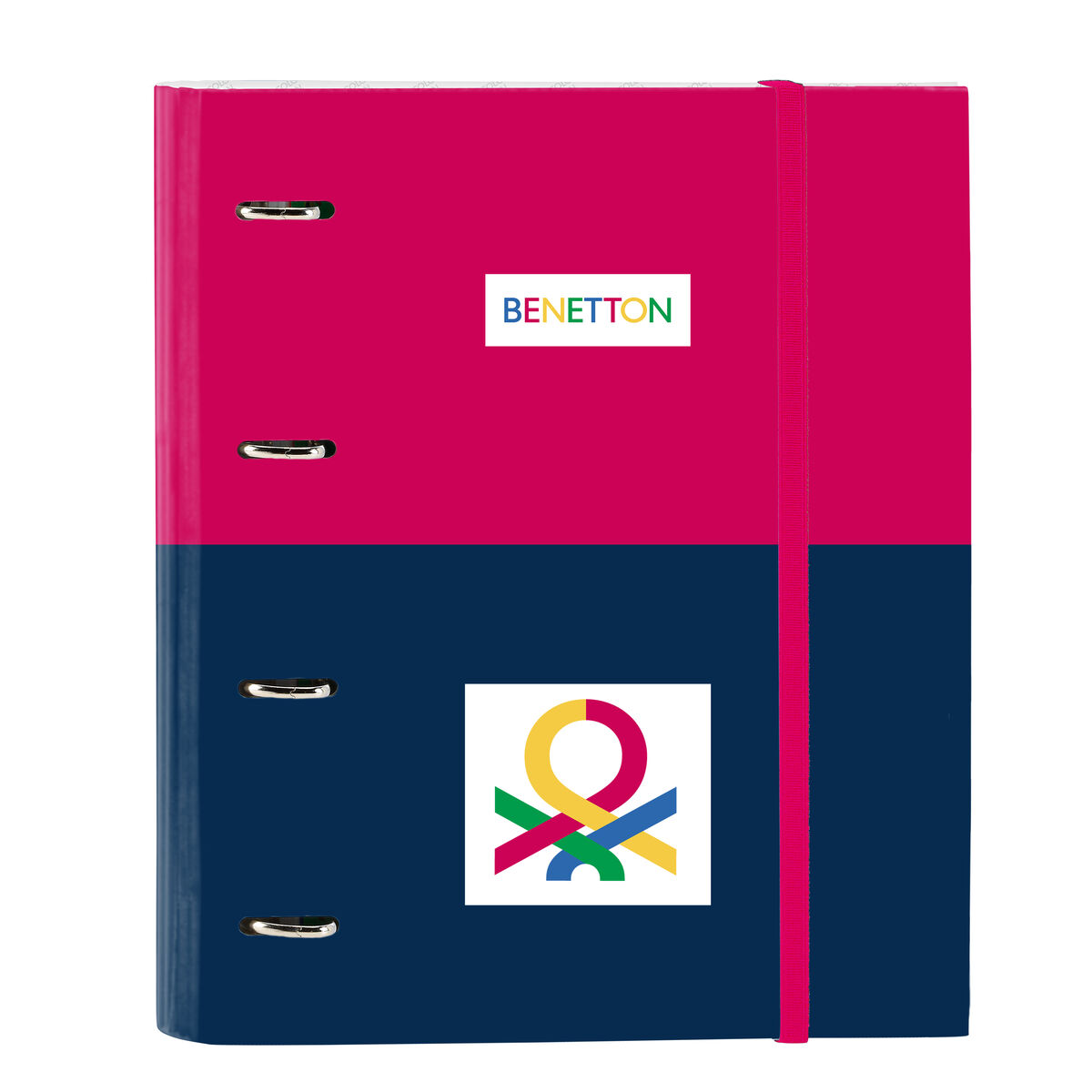 Ring binder Benetton Cherry Cherry Navy Blue 27 x 32 x 3.5 cm Ring binder Benetton Cherry Cherry Navy Blue 27 x 32 x 3.5 cm