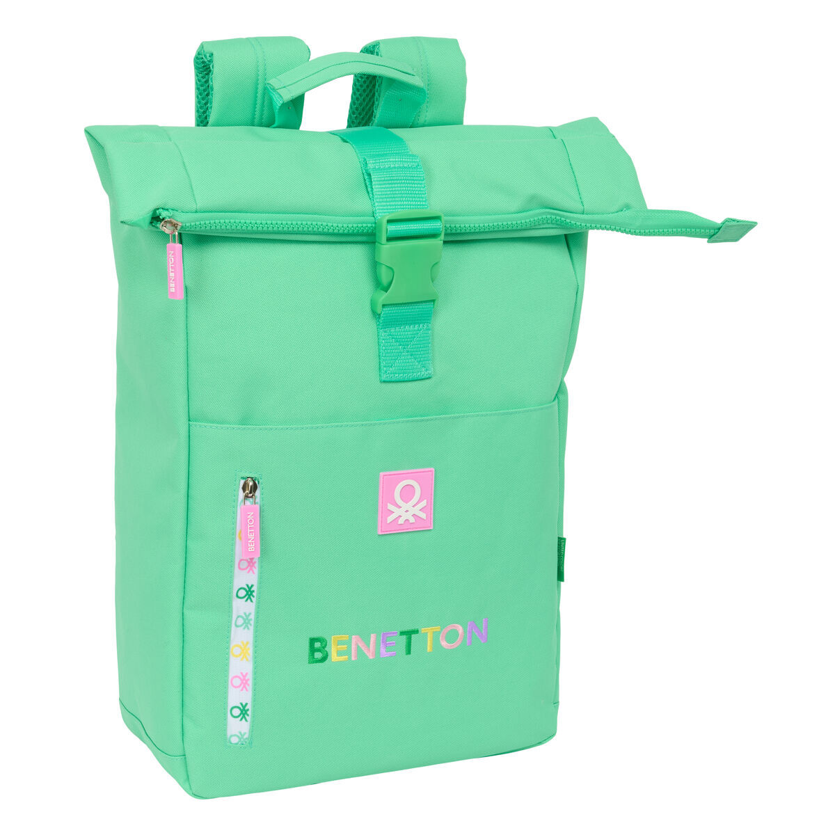 Casual Backpack Benetton Mint Green Casual Backpack Benetton Mint Green