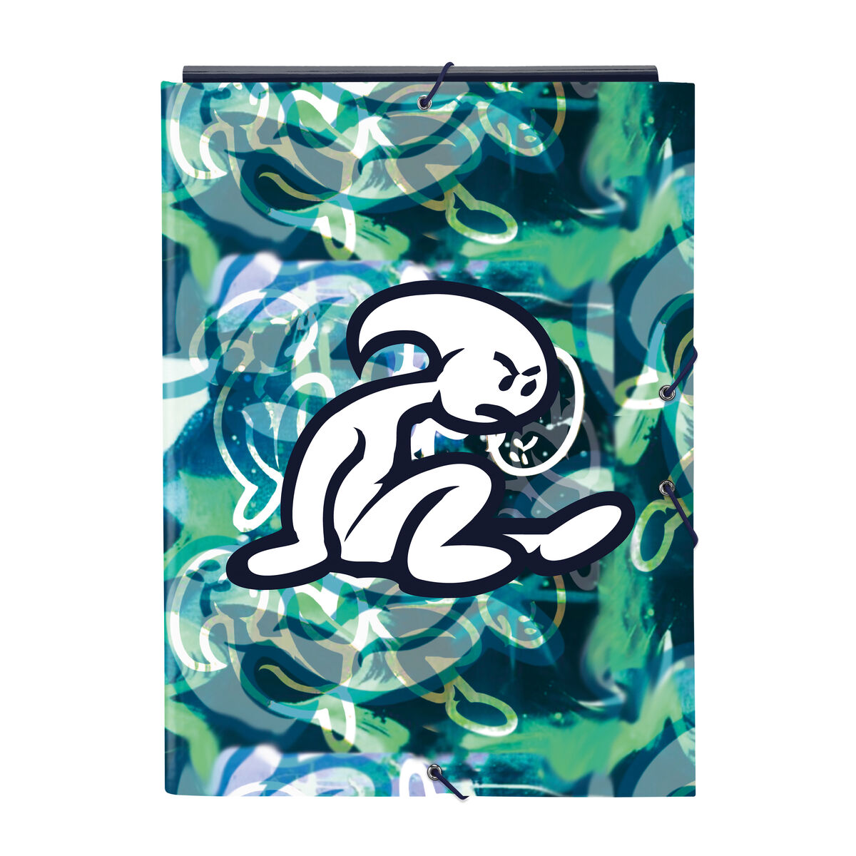 Ring binder El NiÃ±o Kook Navy Blue A4 26 x 33.5 x 2.5 cm