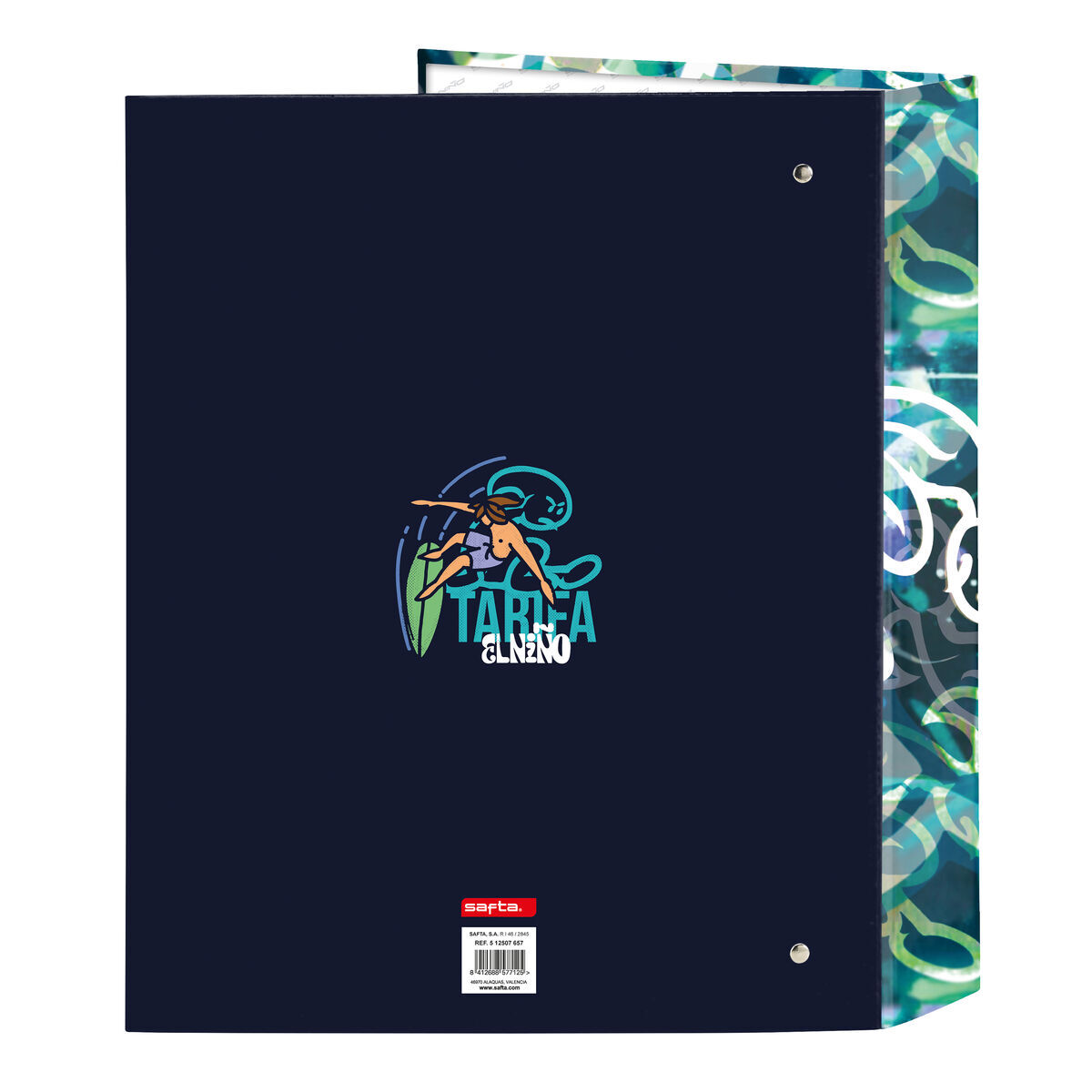 Ring binder El Nio Kook Navy Blue A4 27 x 33 x 6 cm