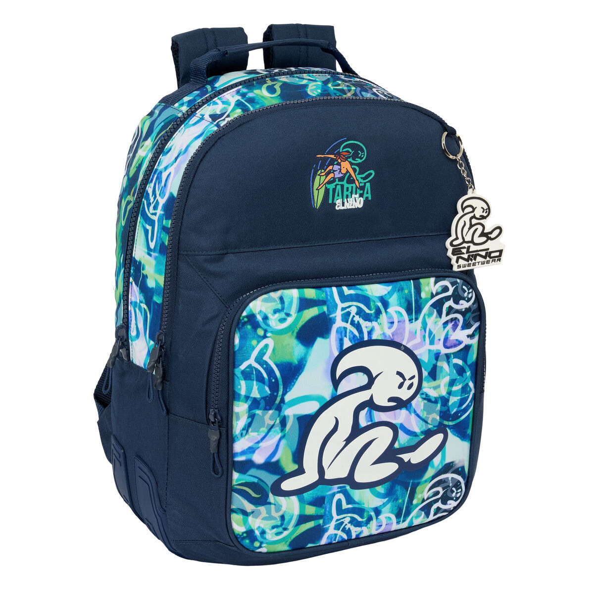 School Bag El NiÃ±o Kook Navy Blue 32 x 42 x 15 cm