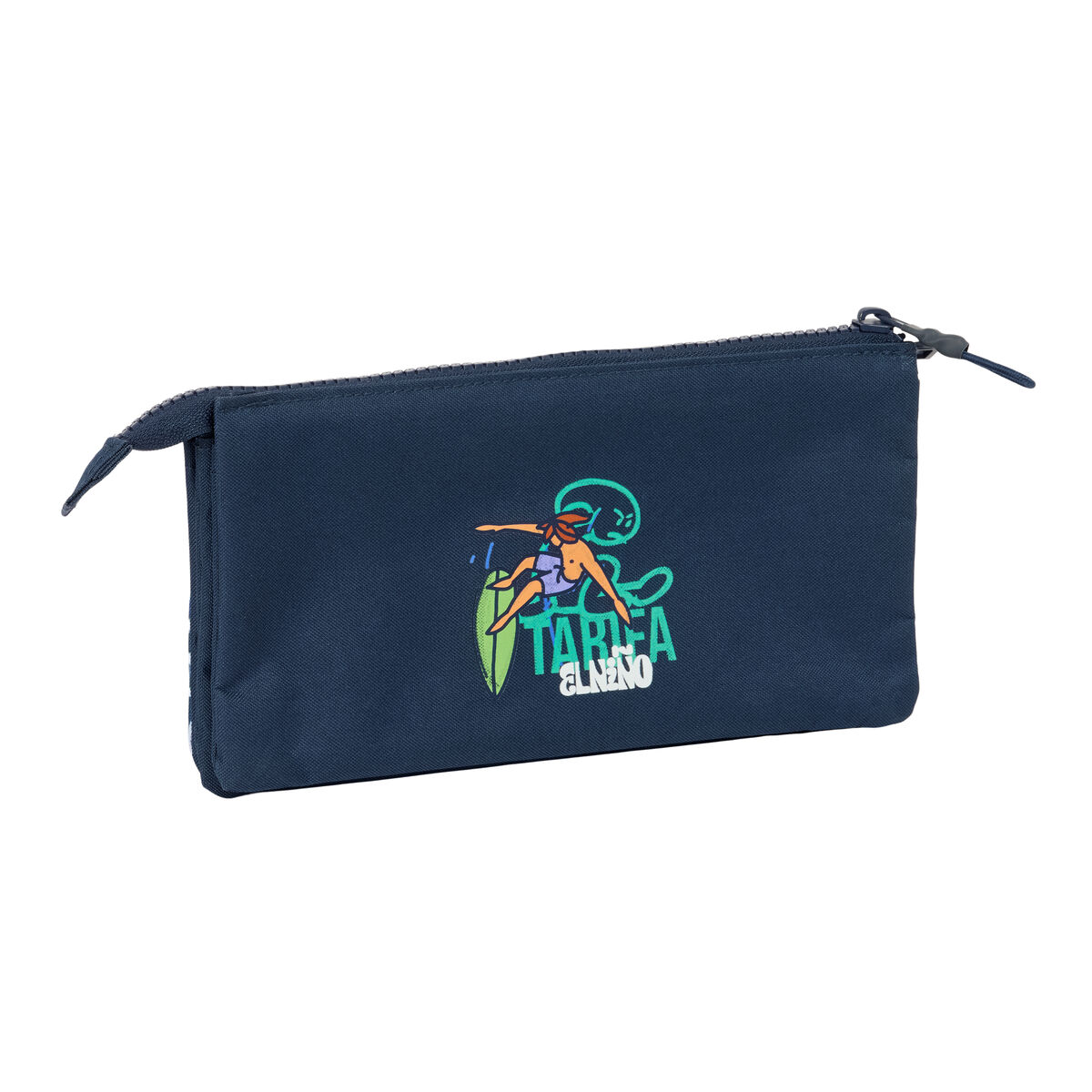 Triple Carry-all El NiÃ±o Kook Navy Blue 22 x 12 x 3 cm