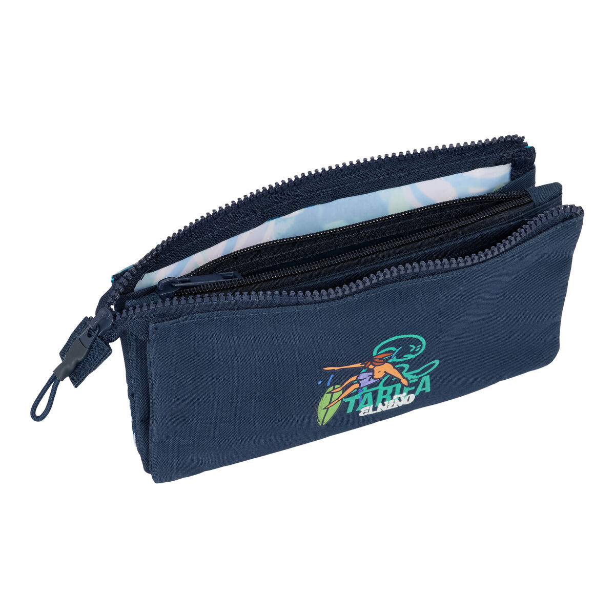 Triple Carry-all El NiÃ±o Kook Navy Blue 22 x 12 x 3 cm