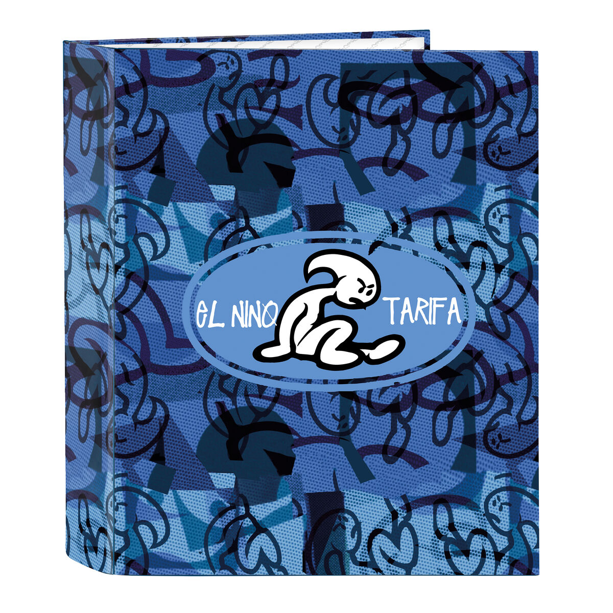 Ring binder El Niño Roller Blue Black A4 27 x 33 x 6 cm Ring binder El Niño Roller Blue Black A4 27 x 33 x 6 cm