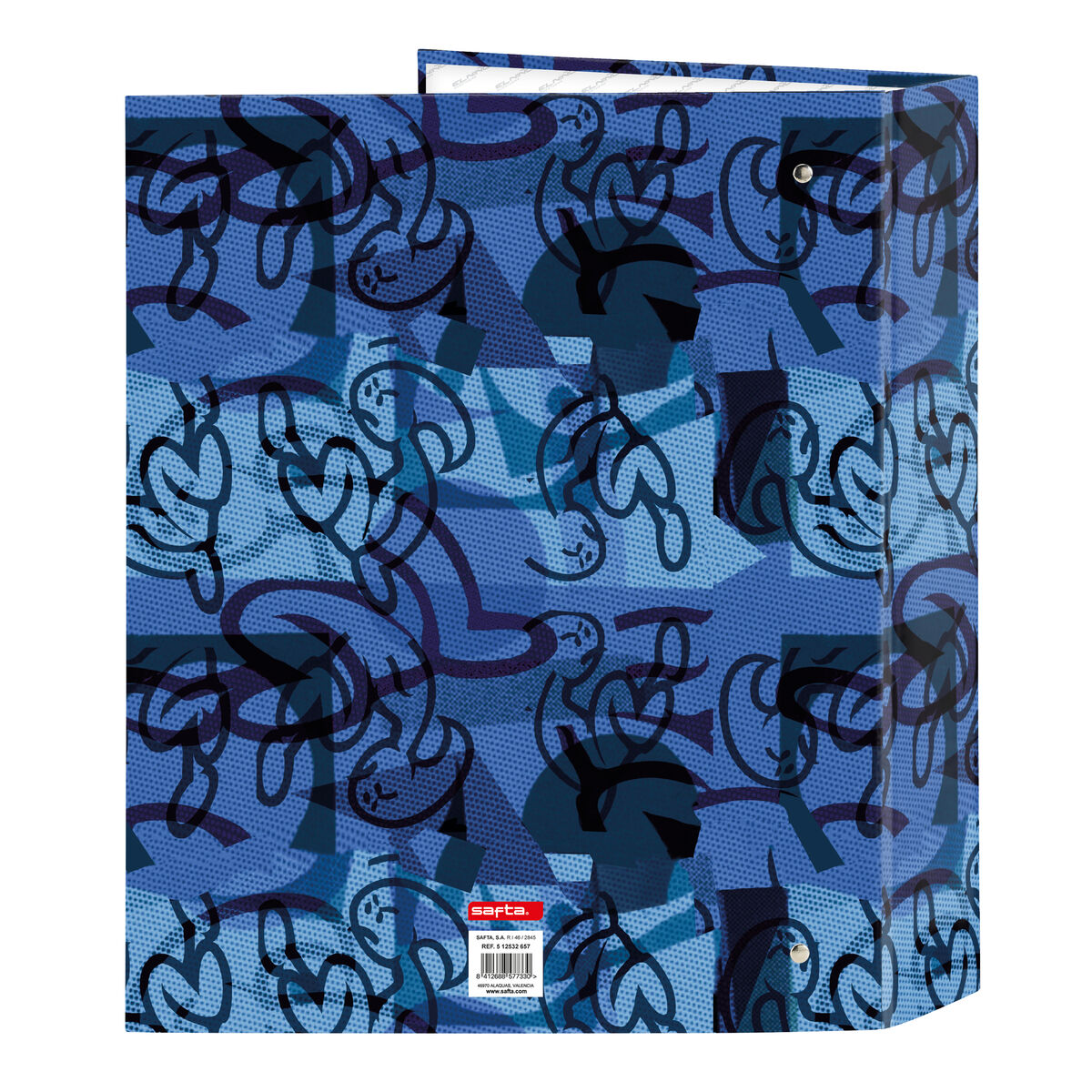 Ring binder El Niño Roller Blue Black A4 27 x 33 x 6 cm