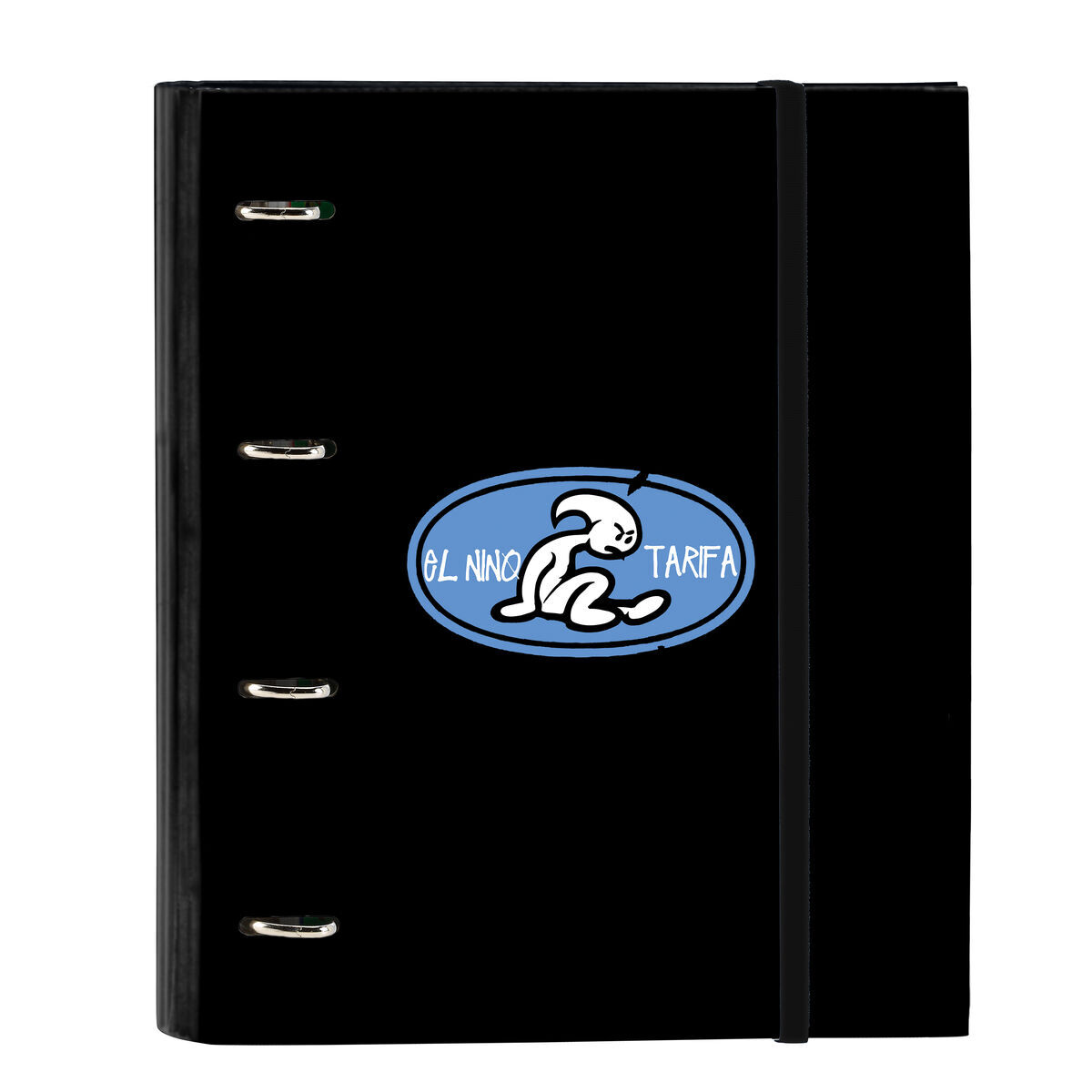 Ring binder El Niño Roller Blue Black 27 x 32 x 3.5 cm Ring binder El Niño Roller Blue Black 27 x 32 x 3.5 cm