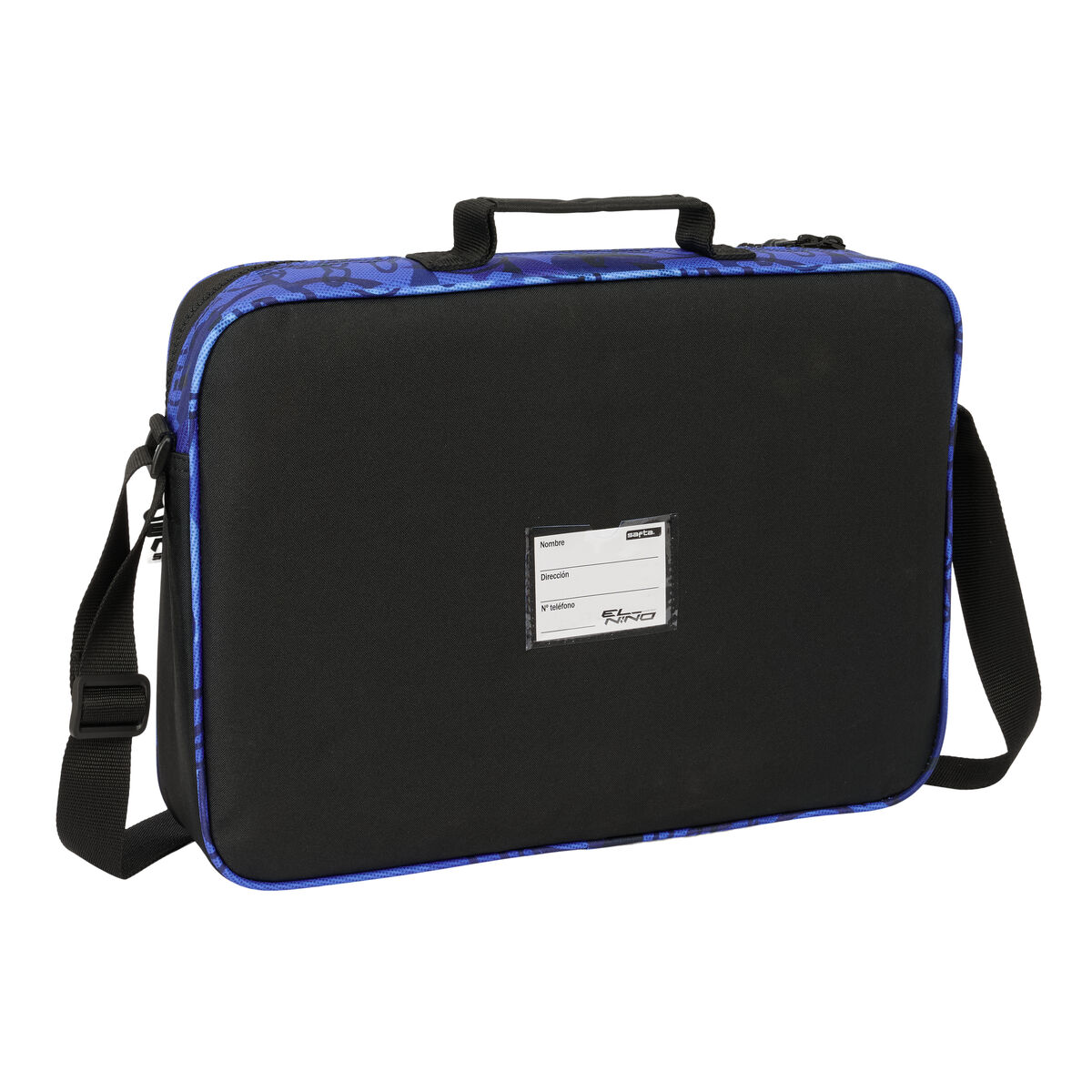School Satchel El NiÃ±o Roller Blue Black 38 x 28 x 6 cm