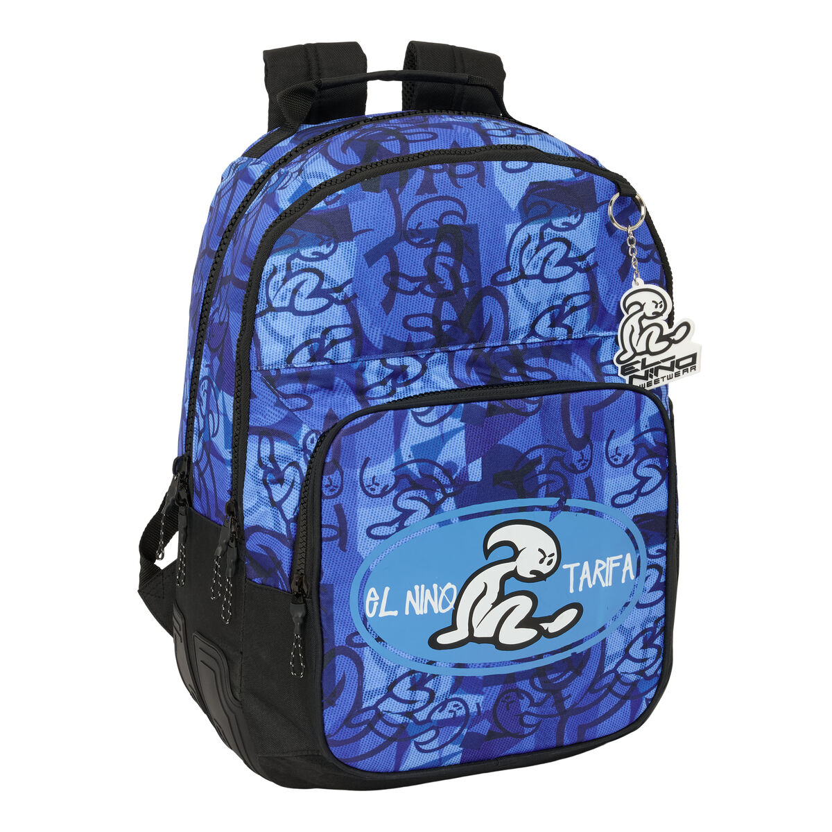 School Bag El Niño Roller Blue Black 32 x 42 x 15 cm School Bag El Niño Roller Blue Black 32 x 42 x 15 cm