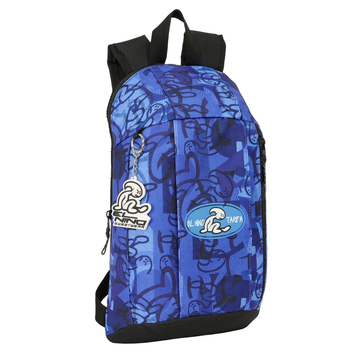 Casual Backpack El Nio Roller Blue Black 22 x 39 x 10 cm