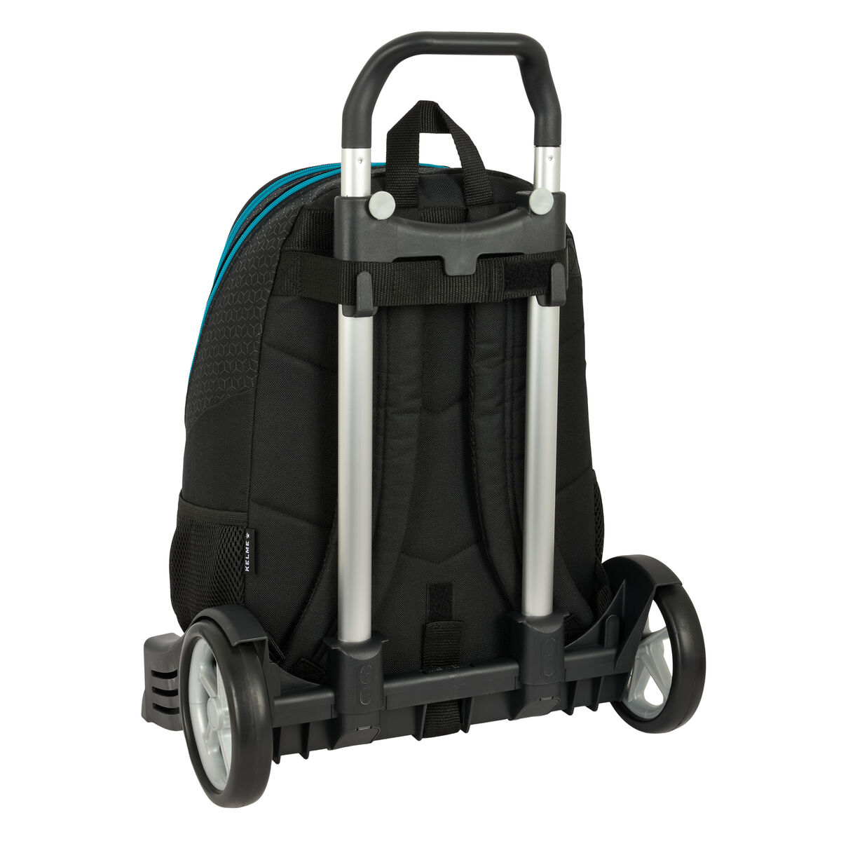 School Rucksack with Wheels Kelme Iron Black 32 x 44 x 16 cm