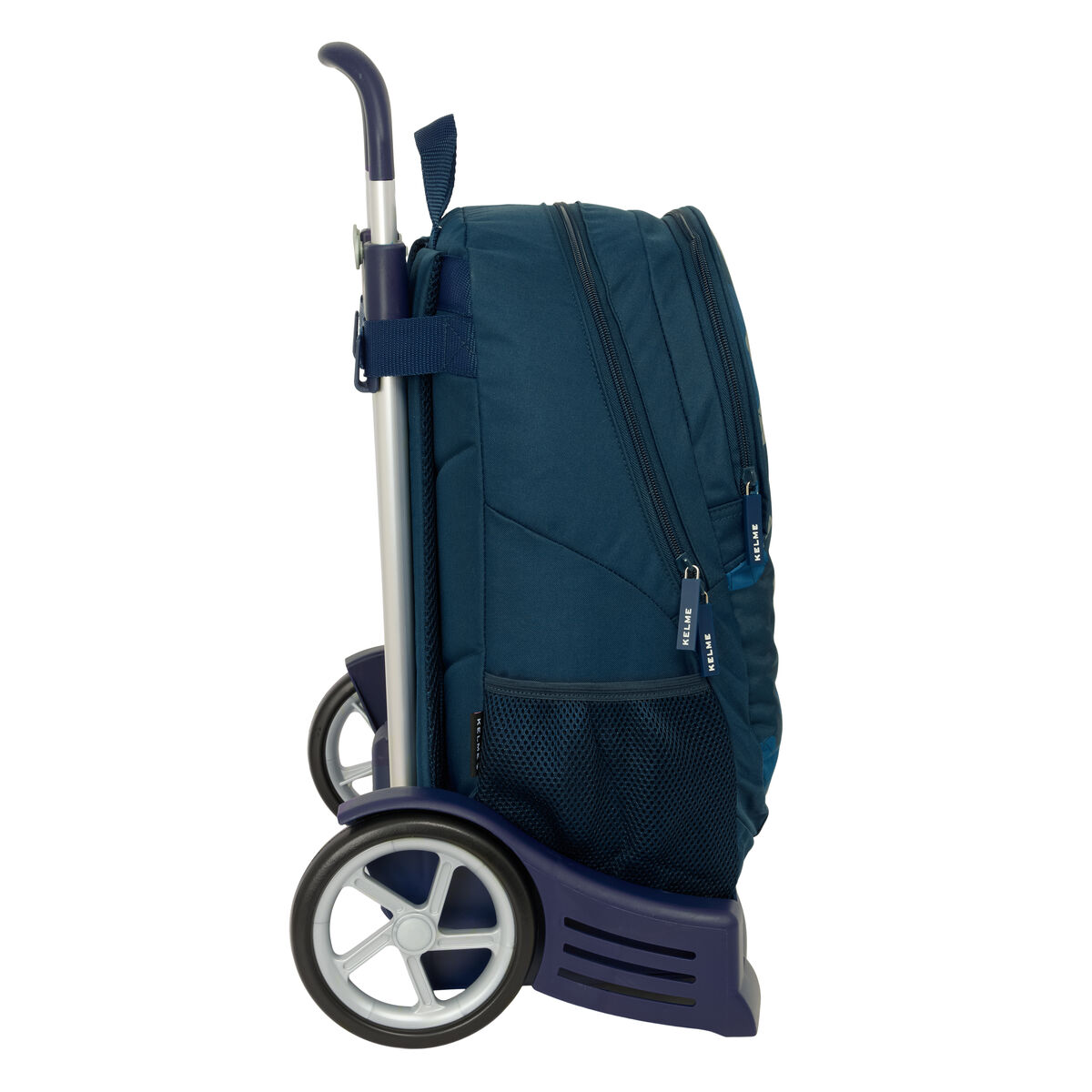 School Rucksack with Wheels Kelme Epic Navy Blue 32 x 44 x 16 cm
