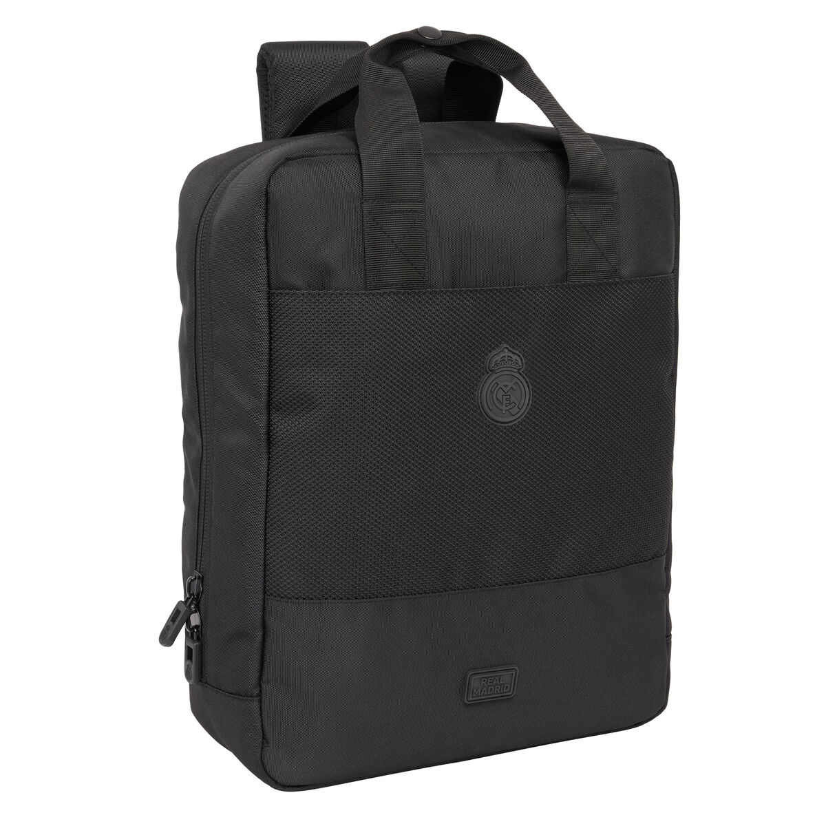 Laptop Backpack Real Madrid C.F. Premium Black 29 x 39 x 11 cm 13,3″