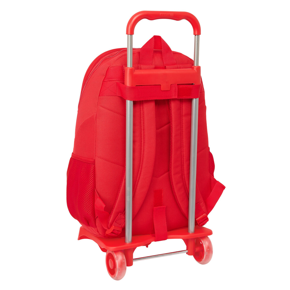 School Rucksack with Wheels AtlÃ©tico Madrid Red 32 x 44 x 16 cm