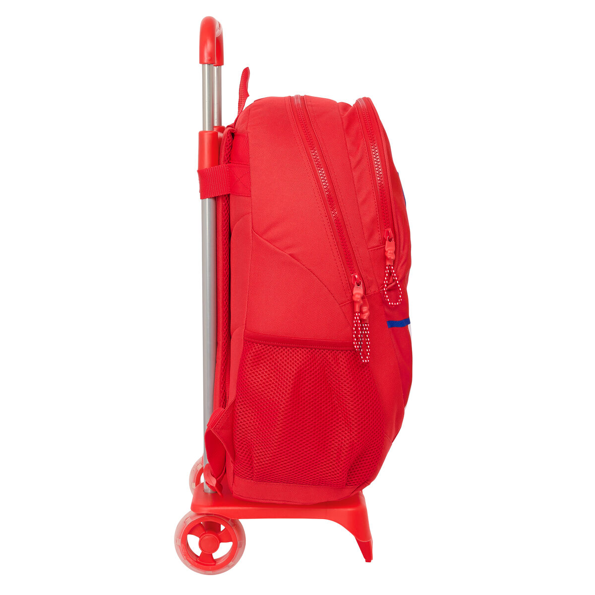 School Rucksack with Wheels AtlÃ©tico Madrid Red 32 x 44 x 16 cm