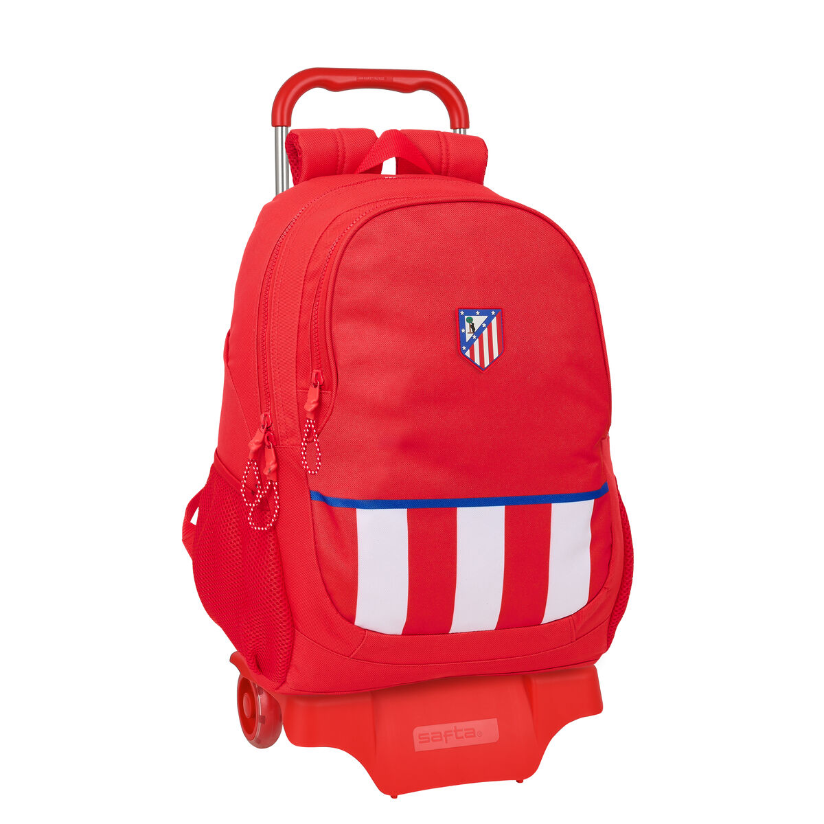 School Rucksack with Wheels AtlÃ©tico Madrid Red 32 x 44 x 16 cm