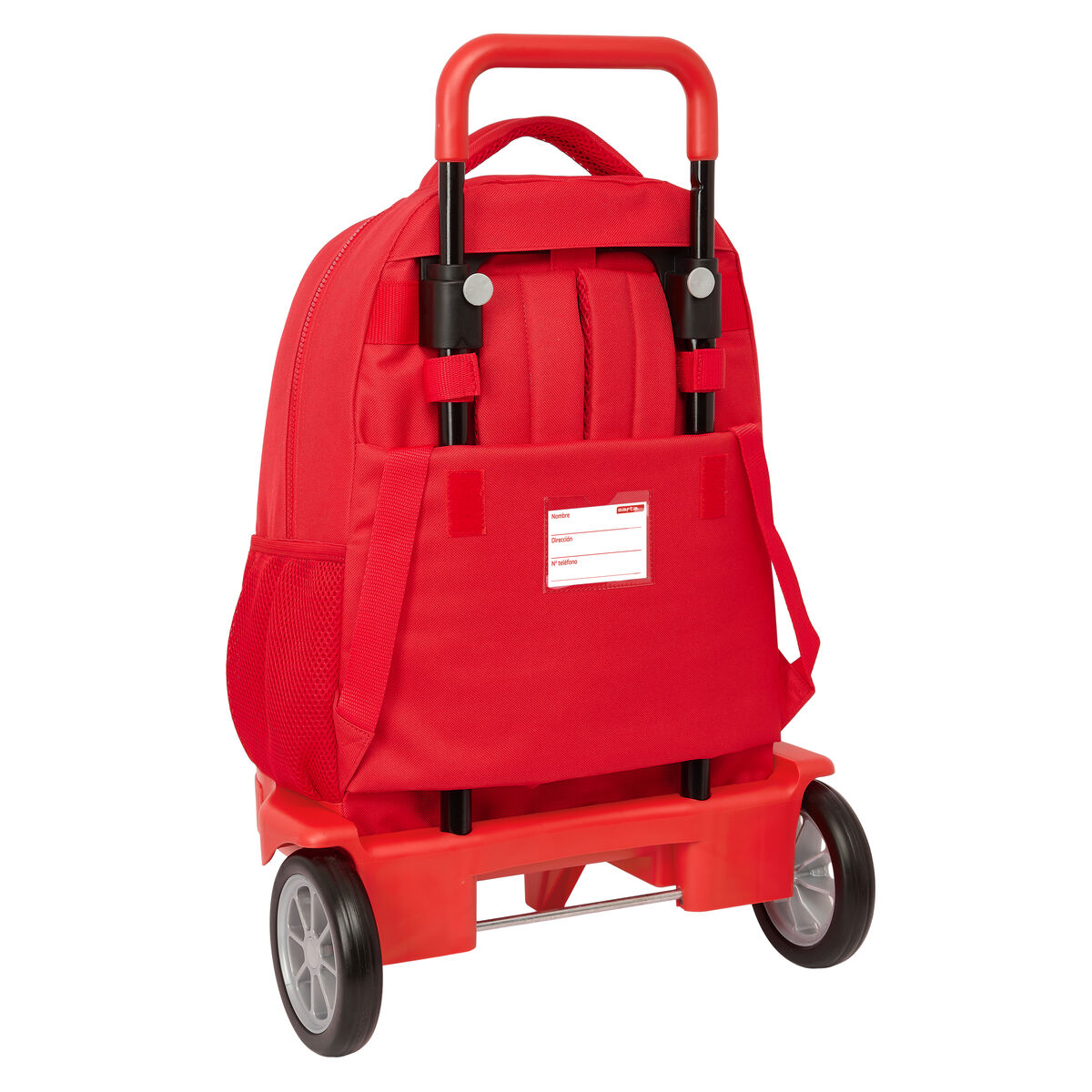 School Rucksack with Wheels AtlÃ©tico Madrid Red 33 x 45 x 22 cm