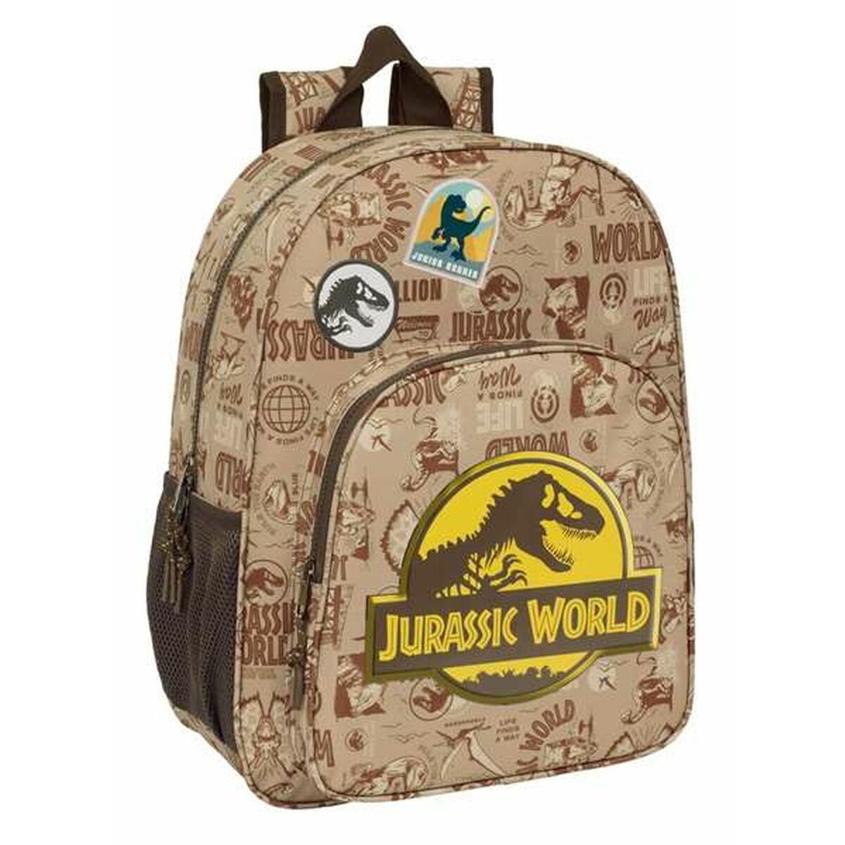 School Bag Jurassic World Beige 33 x 42 x 14 cm School Bag Jurassic World Beige 33 x 42 x 14 cm