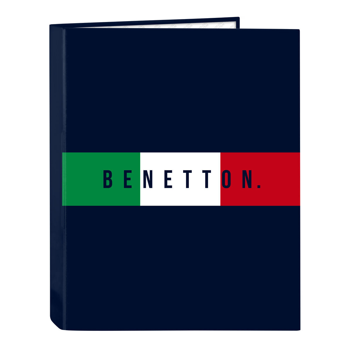 Ring binder Benetton Flag Navy Blue A4 26.5 x 33 x 4 cm Ring binder Benetton Flag Navy Blue A4 26.5 x 33 x 4 cm