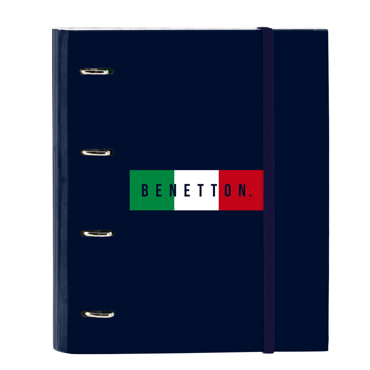 Ring binder Benetton Flag Navy Blue 27 x 32 x 3.5 cm Ring binder Benetton Flag Navy Blue 27 x 32 x 3.5 cm