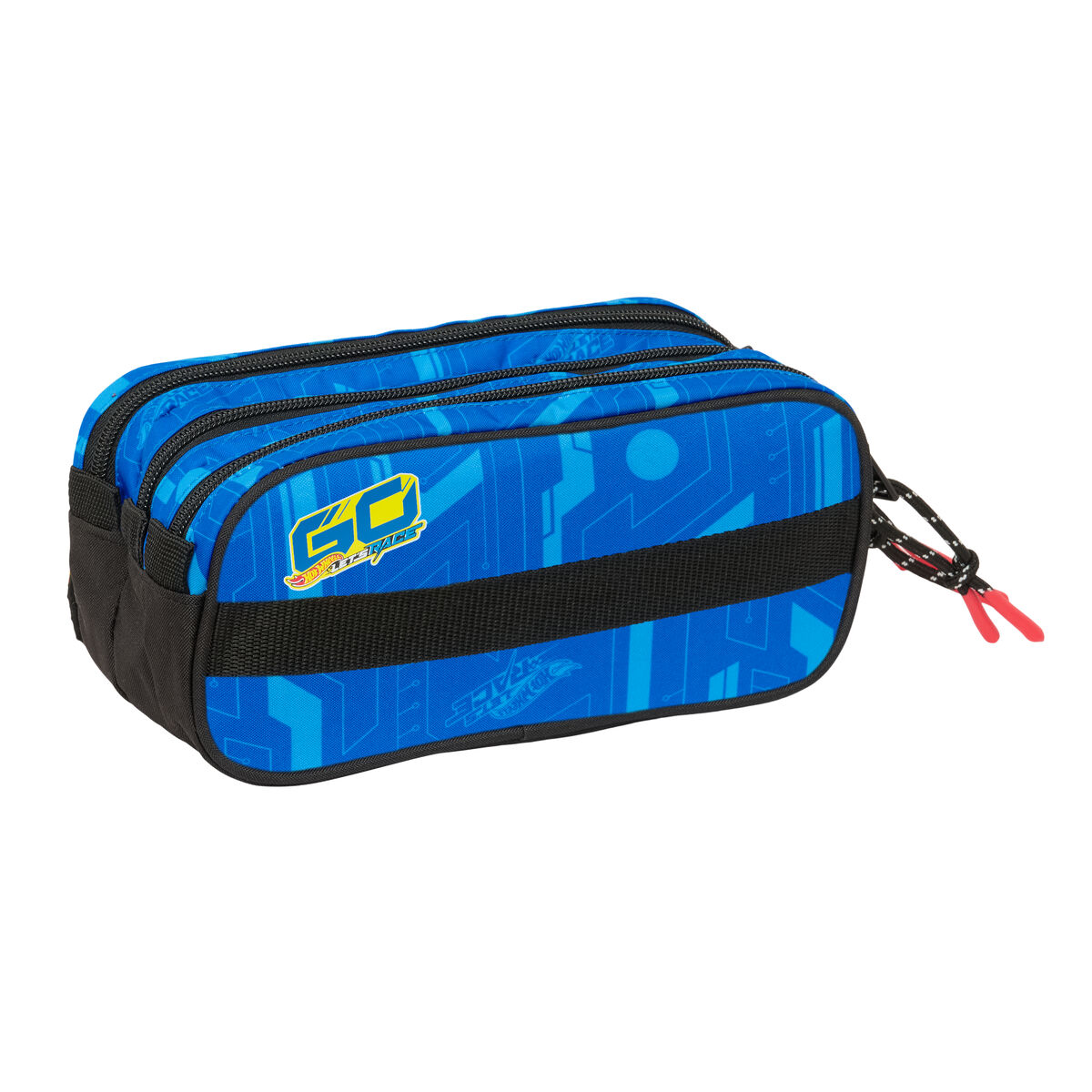 Triple Carry-all Hot Wheels Let’s race Blue Black 21,5 x 10 x 8 cm