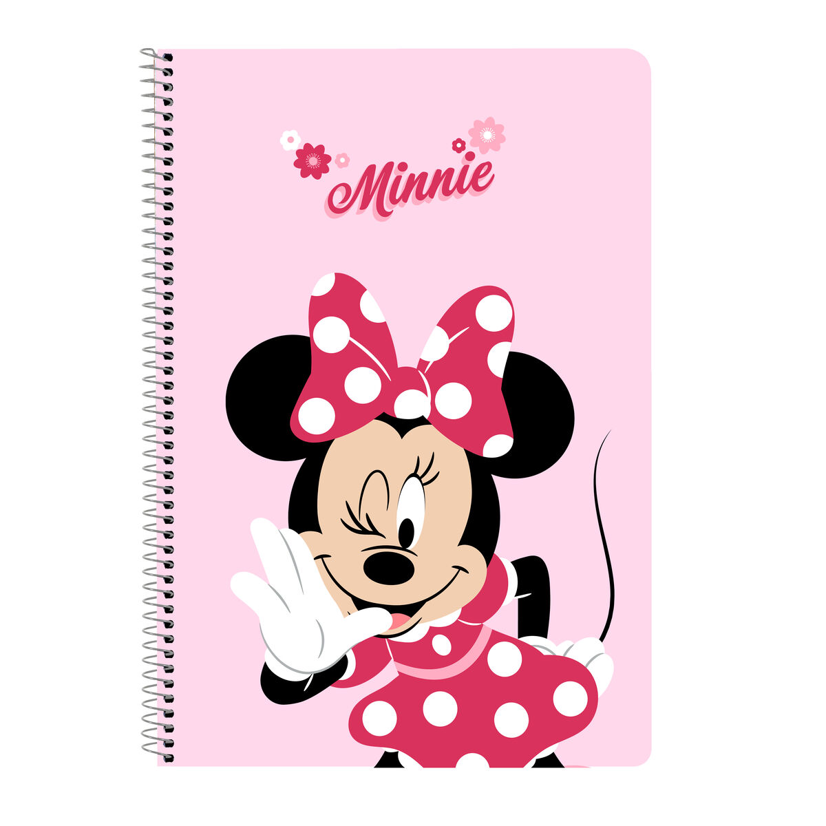 Ring binder Minnie Mouse Naive Pink A4 21.5 x 31 x 1 cm