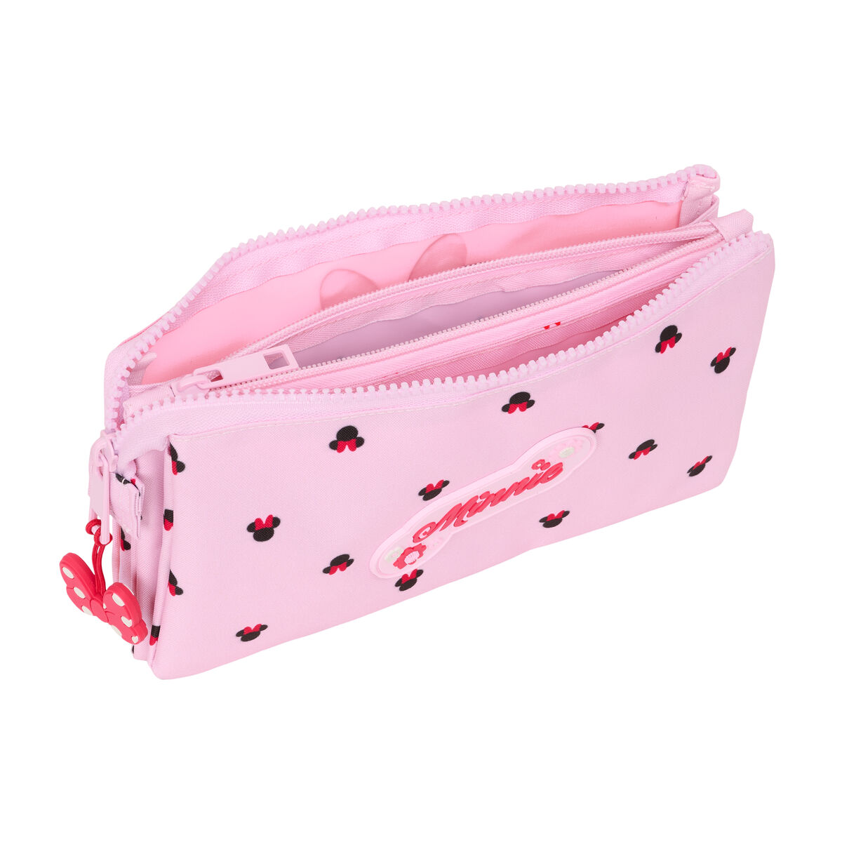 Triple Carry-all Minnie Mouse Naive Pink 22 x 12 x 3 cm