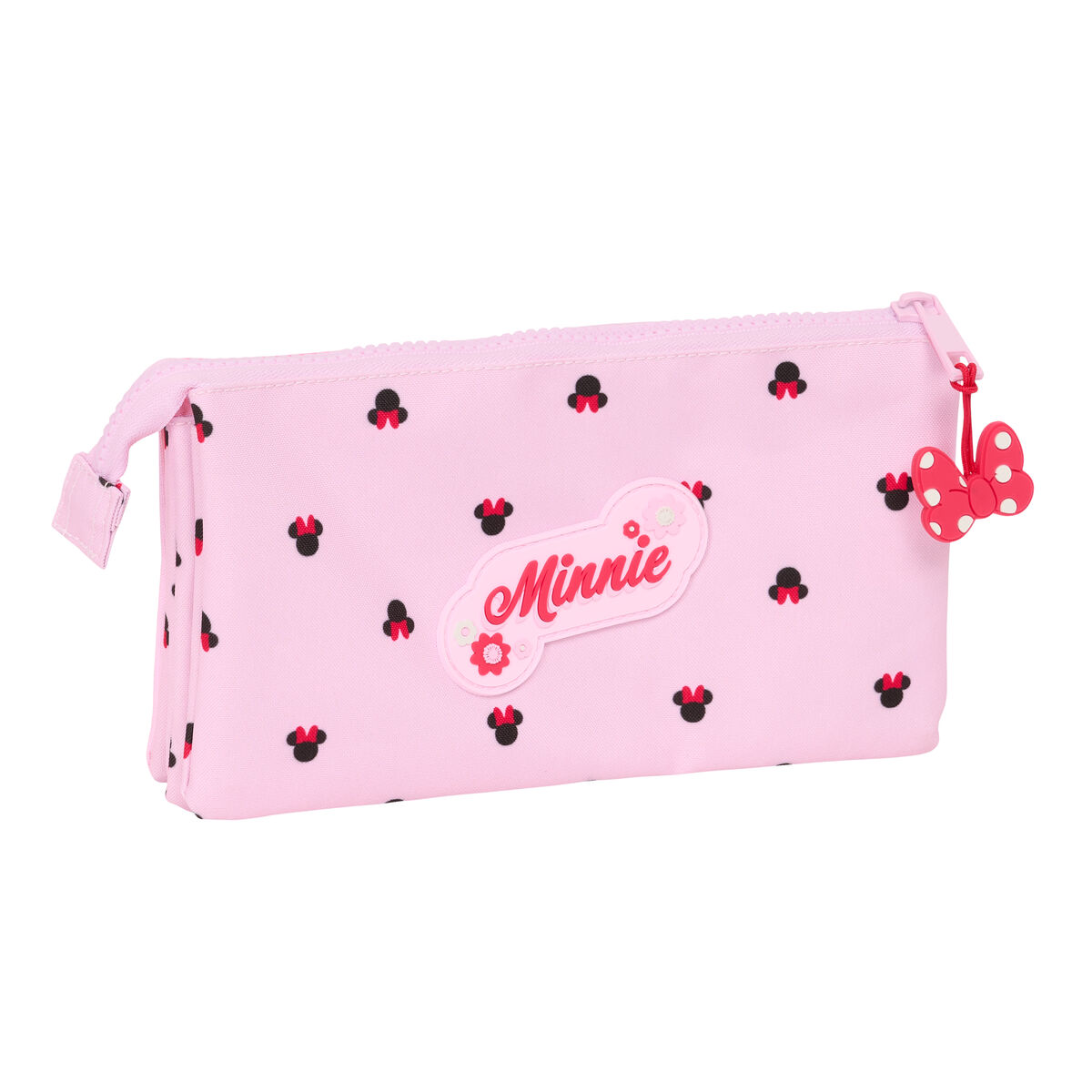 Triple Carry-all Minnie Mouse Naive Pink 22 x 12 x 3 cm