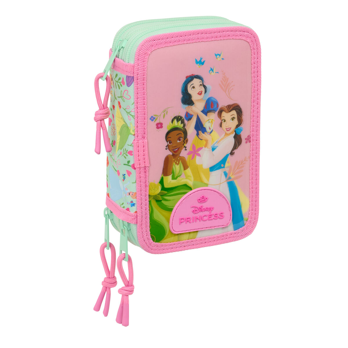 School Case with Accessories Disney Princess Bloom Pink Aquamarine 12,5 x 19,5 x 5,5 cm 37 Pieces School Case with Accessories Disney Princess Bloom Pink Aquamarine 12,5 x 19,5 x 5,5 cm 37 Pieces