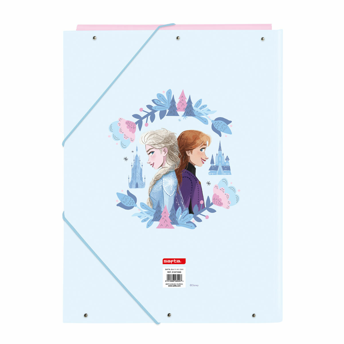 Ring binder Frozen Ice magic Blue A4 26 x 33.5 x 2.5 cm