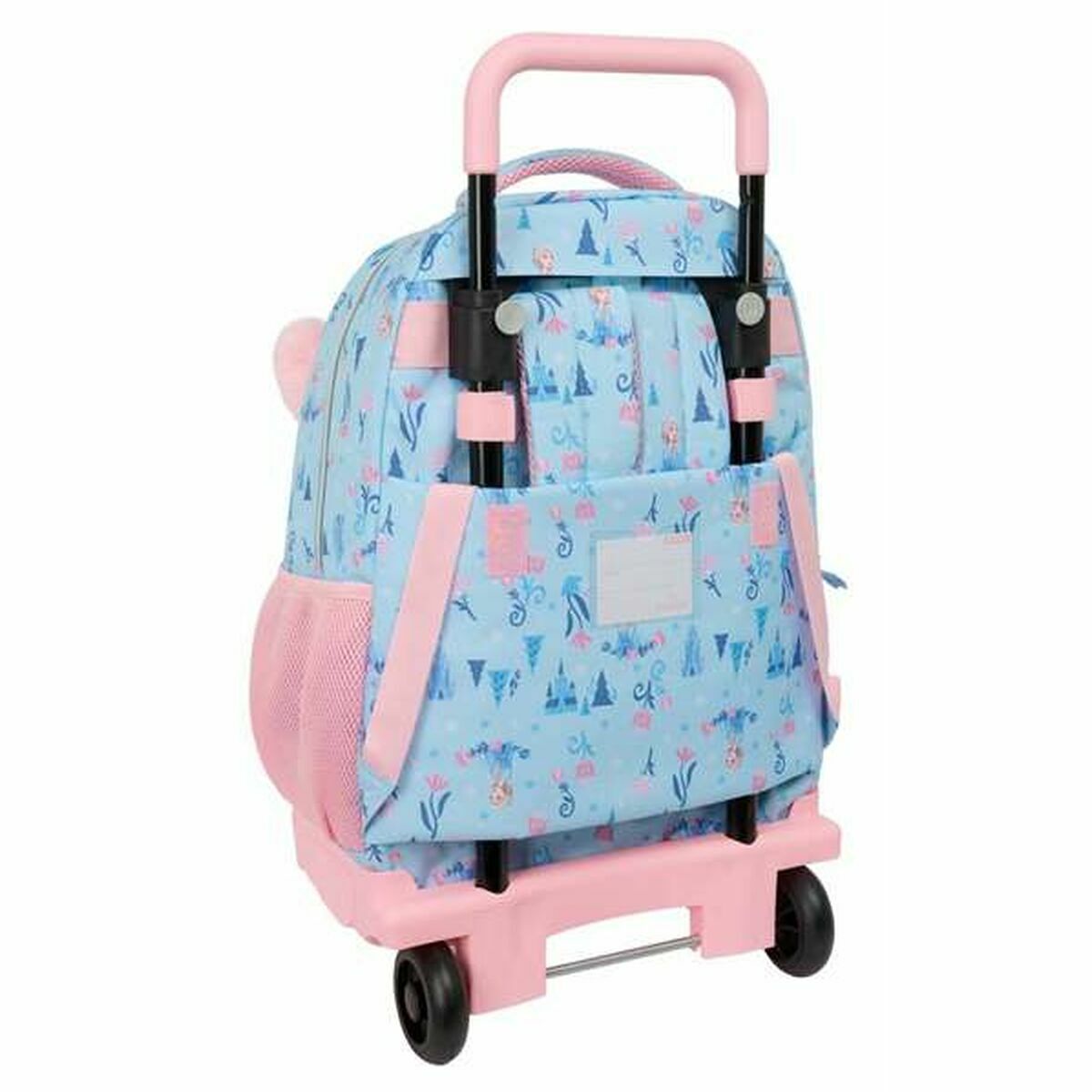 School Rucksack with Wheels Frozen Ice magic Blue 33 x 45 x 22 cm