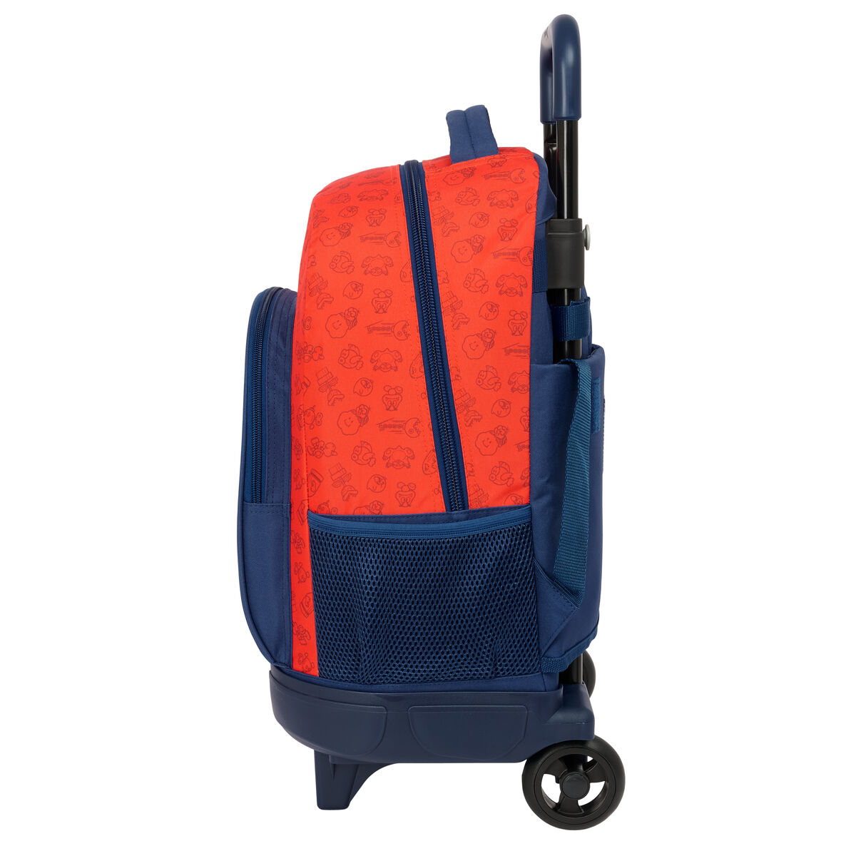 School Rucksack with Wheels Super Mario Trick Red Dark blue 33 x 45 x 22 cm