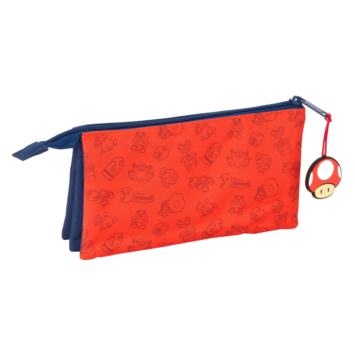 Triple Carry-all Super Mario Trick Red Dark blue 22 x 12 x 3 cm