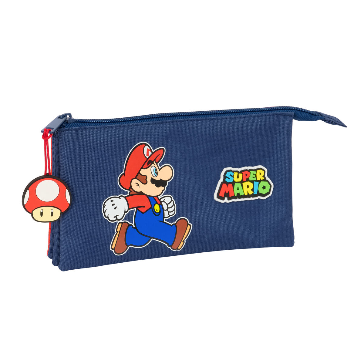Triple Carry-all Super Mario Trick Red Dark blue 22 x 12 x 3 cm Triple Carry-all Super Mario Trick Red Dark blue 22 x 12 x 3 cm