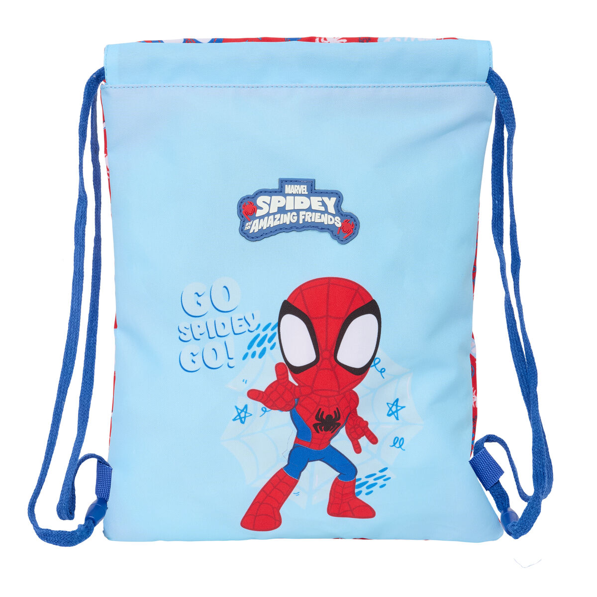 Backpack with Strings Spider-Man Rescue Blue Red 26 x 34 x 1 cm Backpack with Strings Spider-Man Rescue Blue Red 26 x 34 x 1 cm