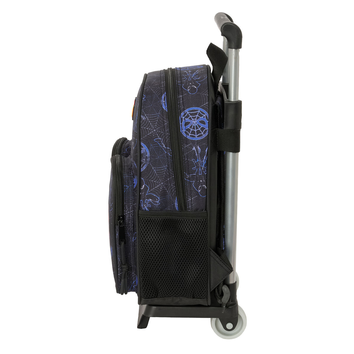School Rucksack with Wheels Spider-Man Attack Black 27 x 33 x 10 cm