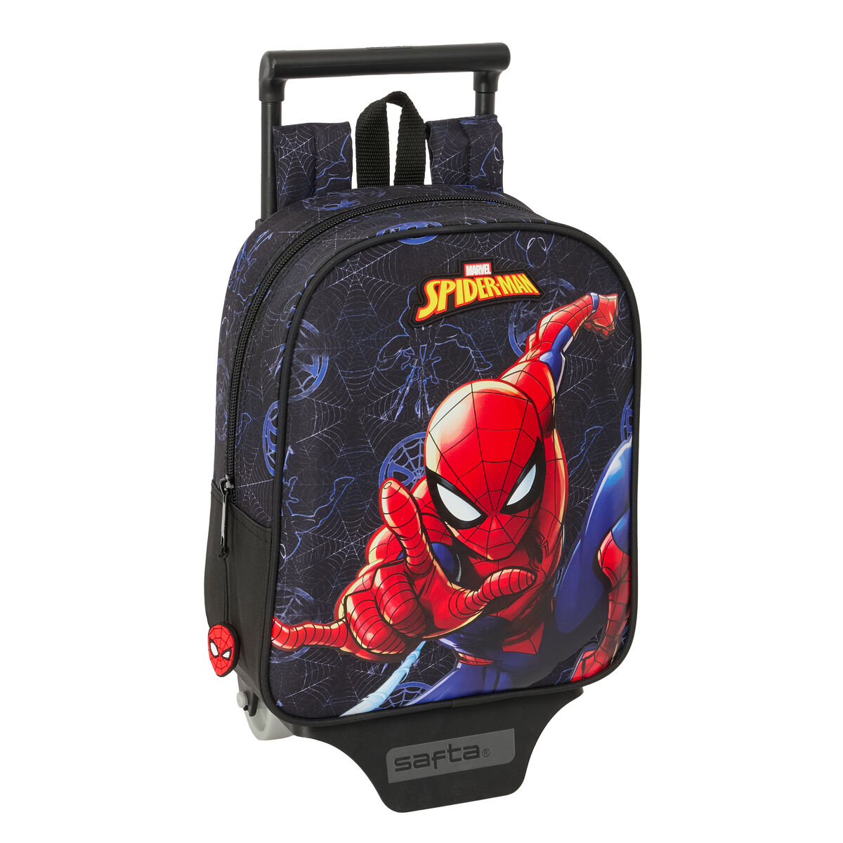 School Rucksack with Wheels Spider-Man Attack Black 22 x 27 x 10 cm School Rucksack with Wheels Spider-Man Attack Black 22 x 27 x 10 cm